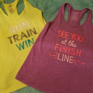 Two sporty tank tops